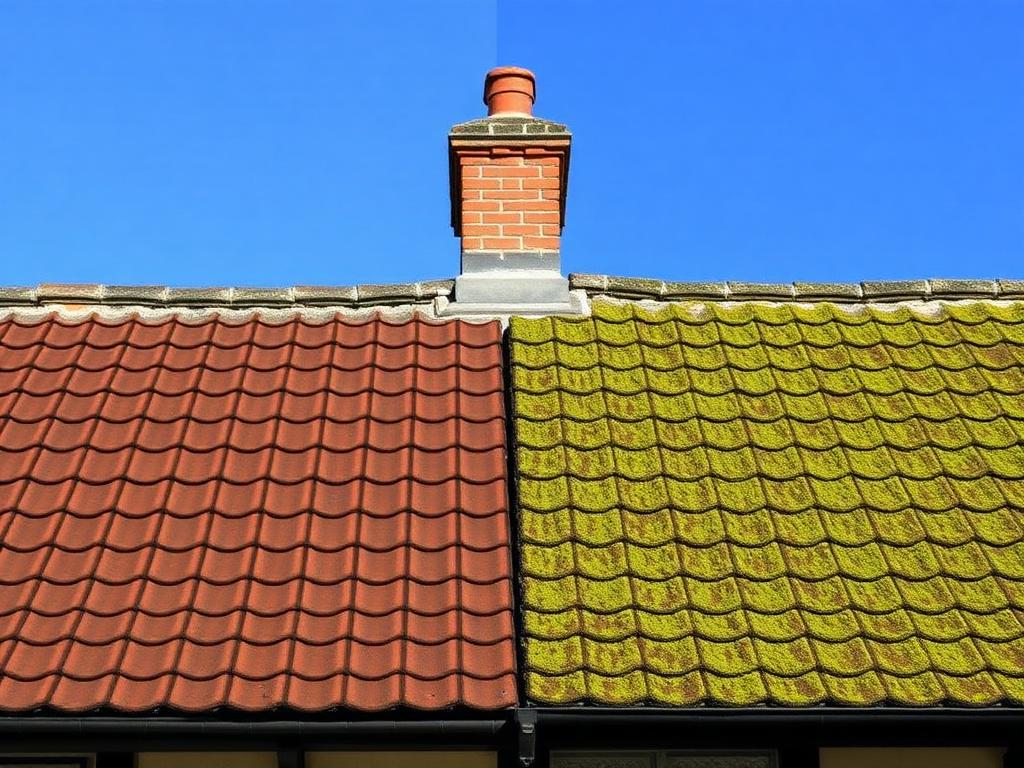 Roof Moss Removal by Refresh & Revive, professional exterior cleaning in Cheshire and the North West